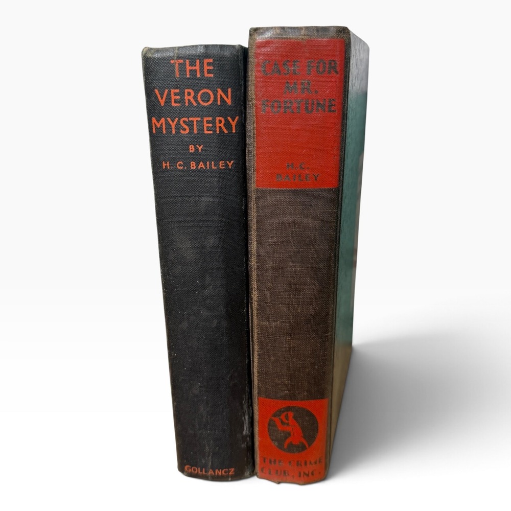 Vintage H.C. Bailey Mystery Books The Veron Mystery & Case for Mr Fortune 1930s
